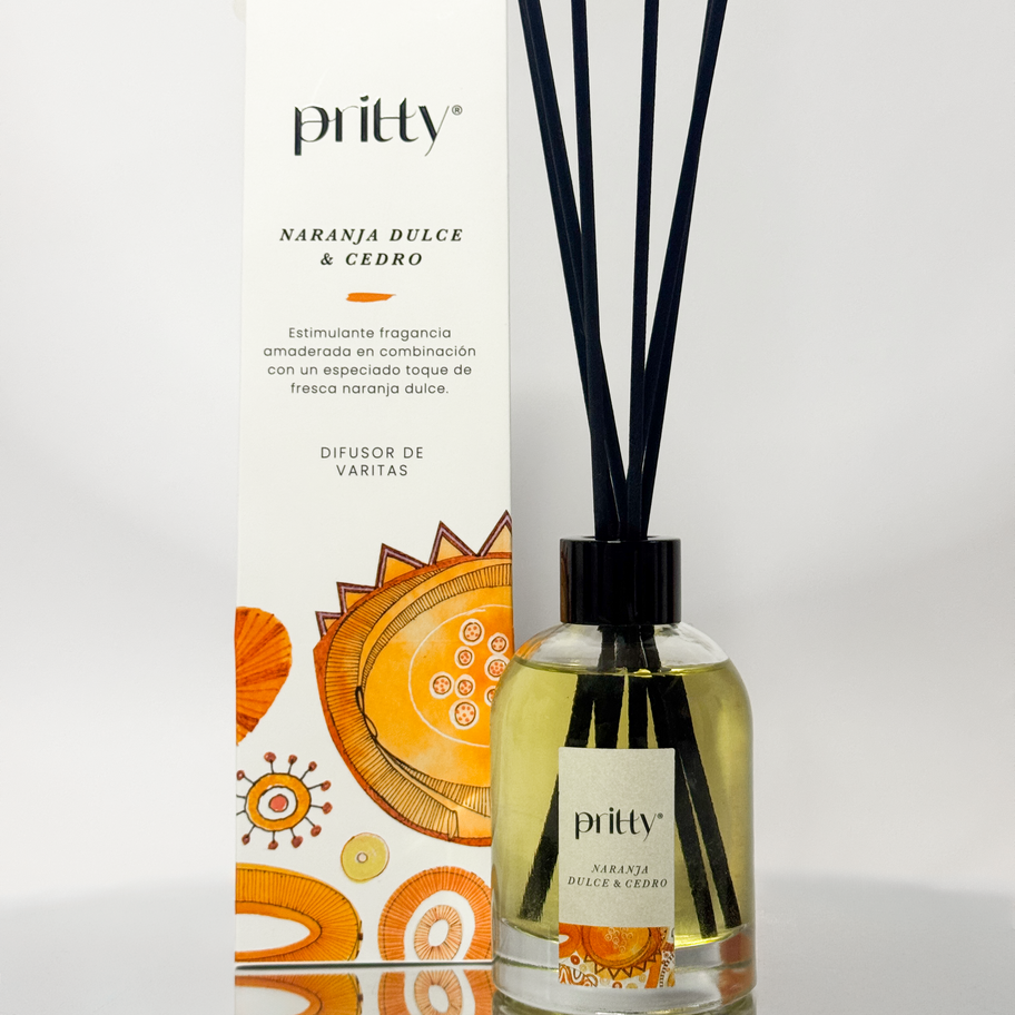 Difusor Varitas Naranja Dulce & Cedro 130 ml