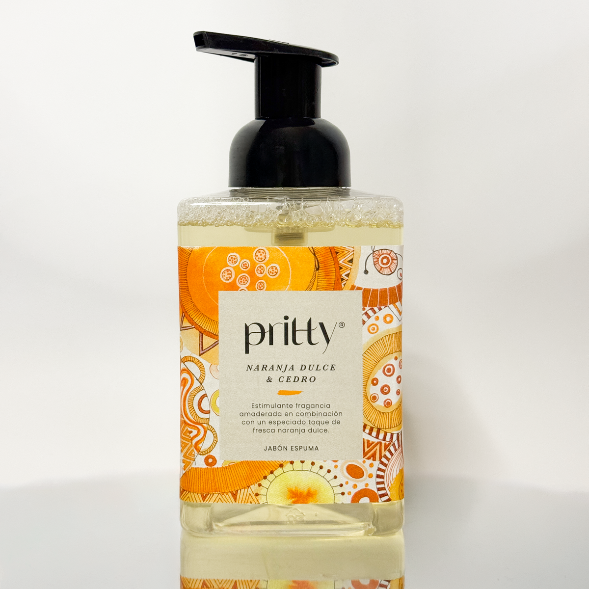 Jabon Espuma Naranja Dulce y Cedro 500 ml