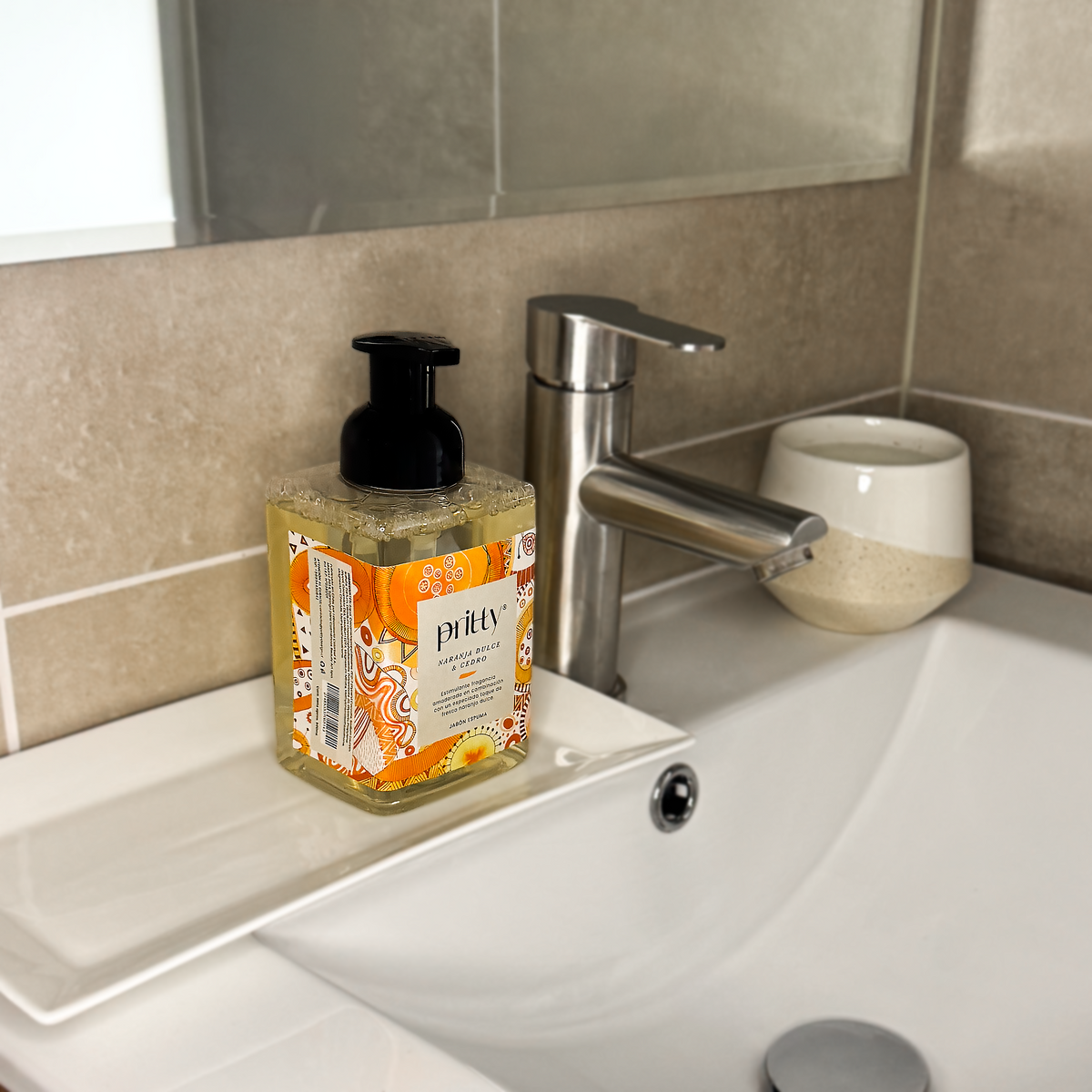 Jabon Espuma Naranja Dulce y Cedro 500 ml