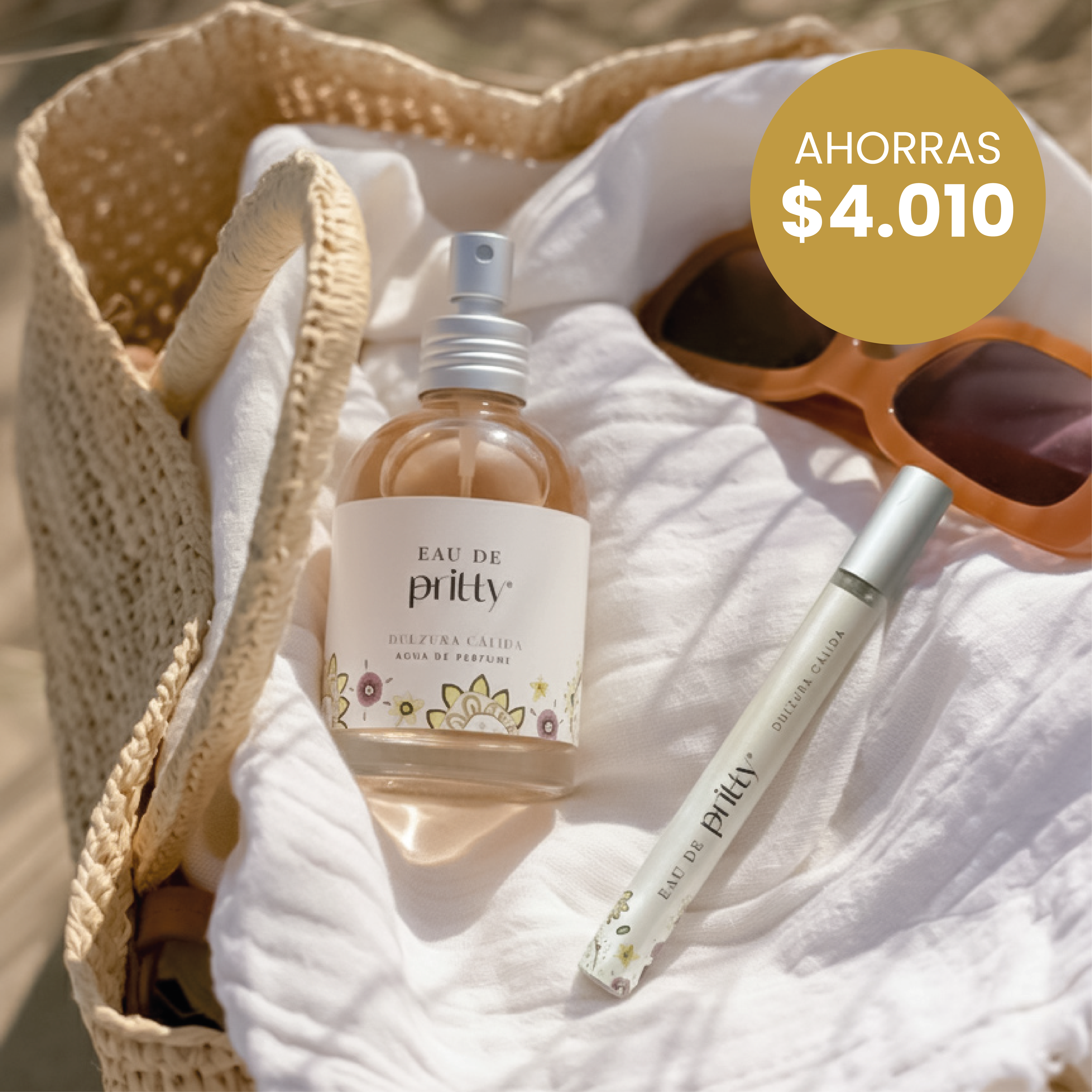 Set Eau de Pritty 15 ml + 130 ml Dulzura Calida