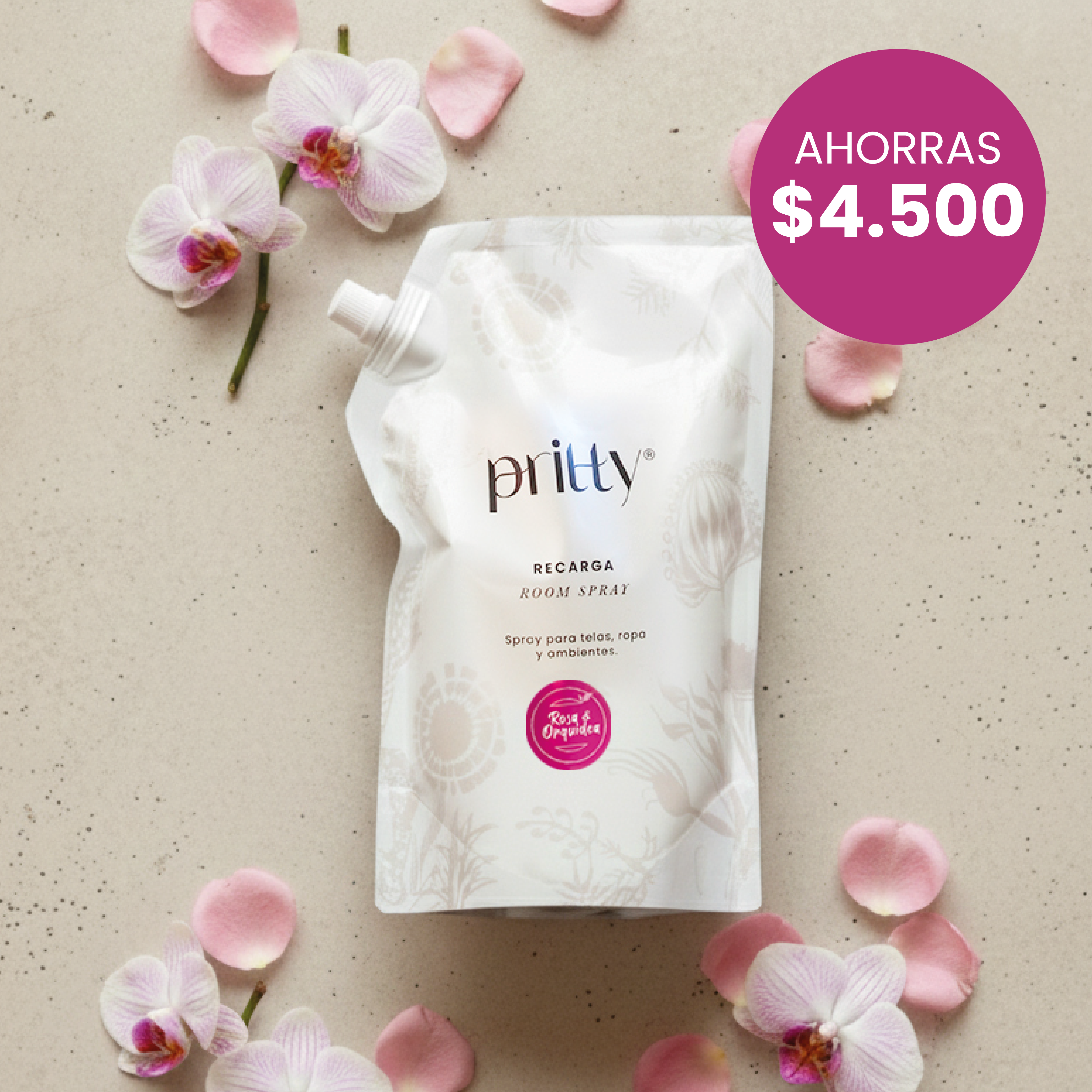 Recarga Room Spray Rosa Orquidea 1000 ml