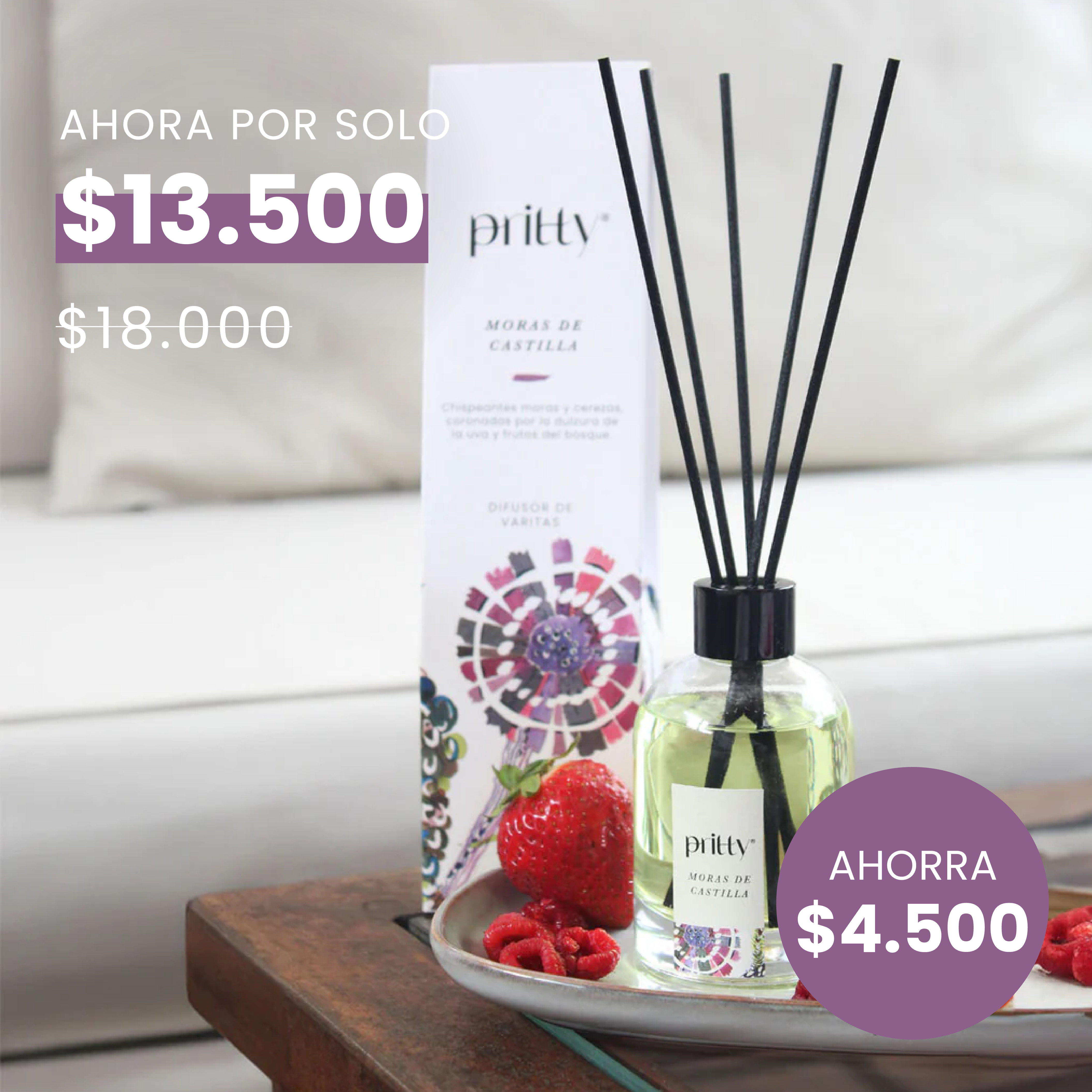 Difusor Varitas Moras de Castilla 130 ml