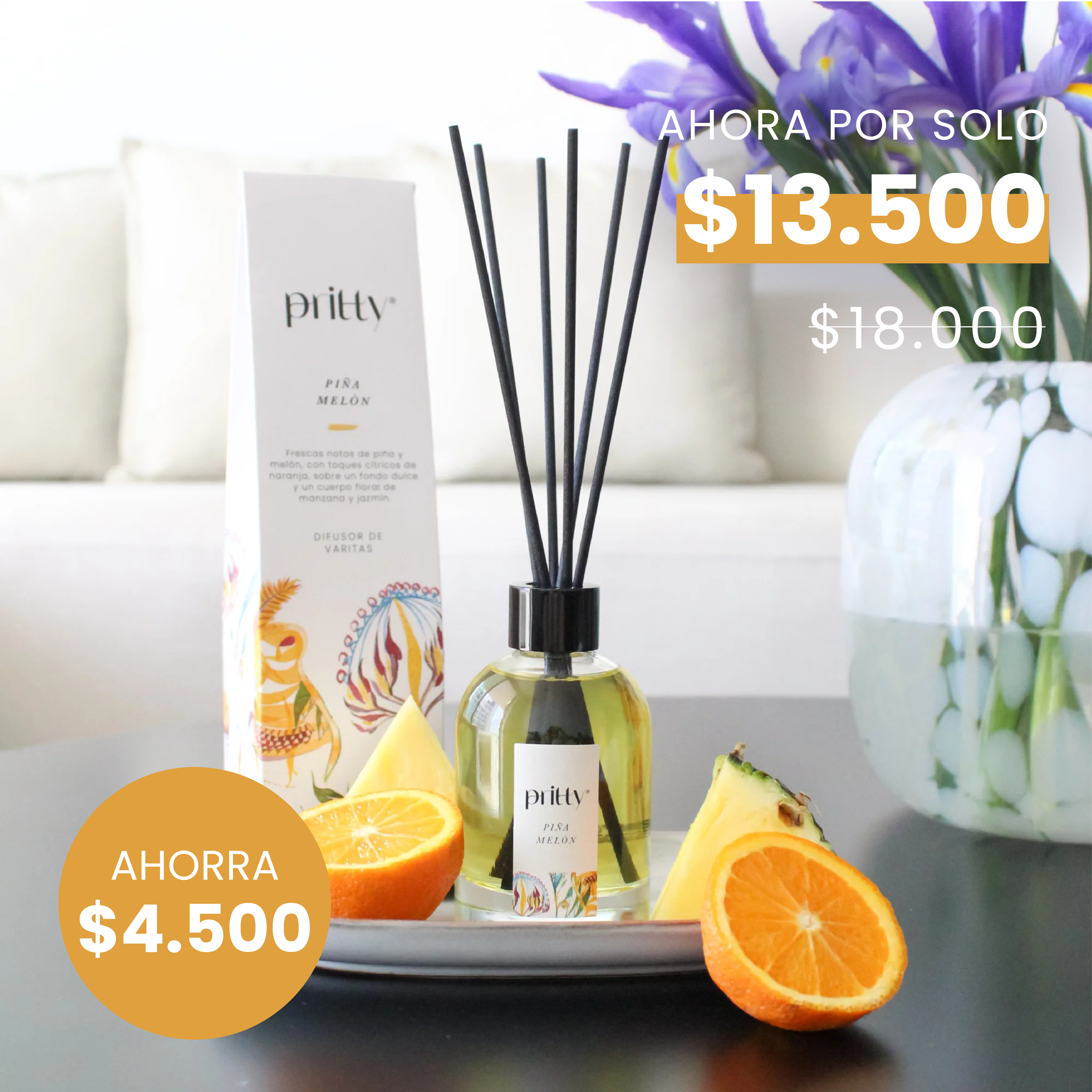 Difusor Varitas Piña & Melon 130 ml